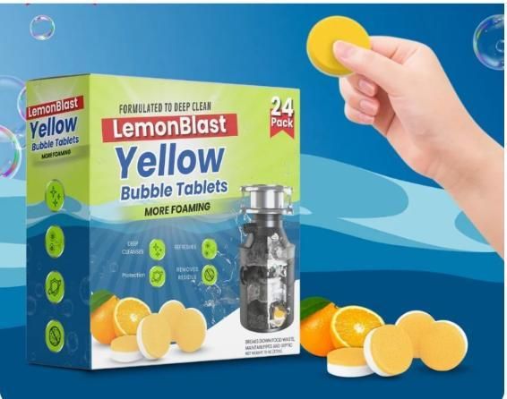 Lemon Blast Yellow Bubble Tablets (24pc)