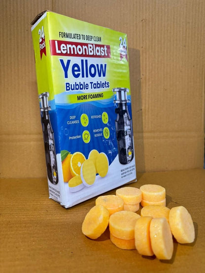 Lemon Blast Yellow Bubble Tablets (24pc)